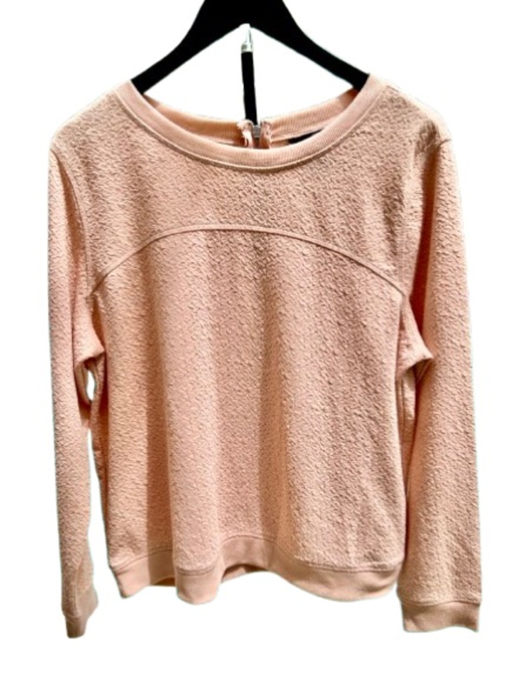 2 Items: H&M Textured Sweater in Blush Pink AND Liz Claiborne 3/4 Sleeve Top